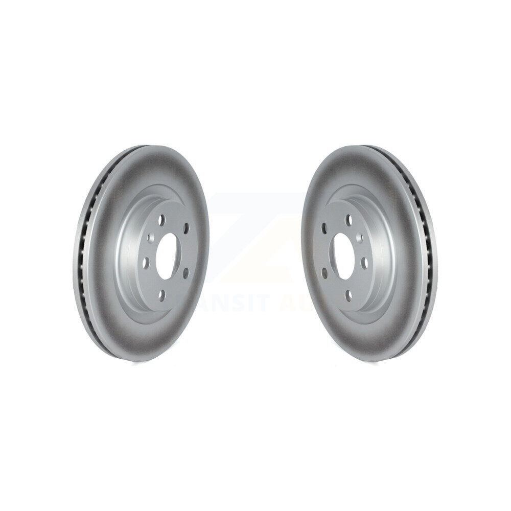 Coated Disc Brake Rotors Front Pair For Volvo XC40