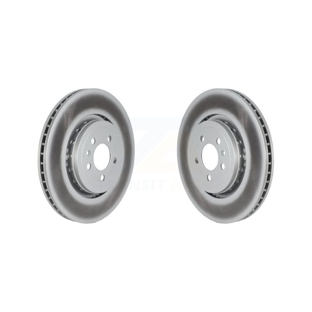 Coated Brake Rotors Front Pair For Dodge Charger With 370mm Diameter Rotor