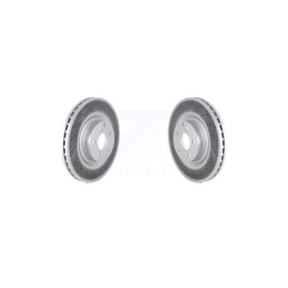 Coated Disc Brake Rotors Front Pair For Mercedes-Benz C250 E400 E550