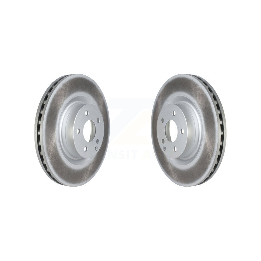 Coated Disc Brake Rotors Front Pair For Mercedes-Benz C250 E400 E550
