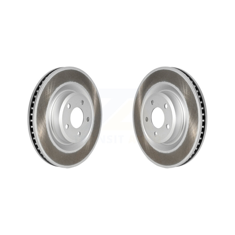 Coated Disc Brake Rotors Front Pair For Ford Explorer Lincoln Aviator