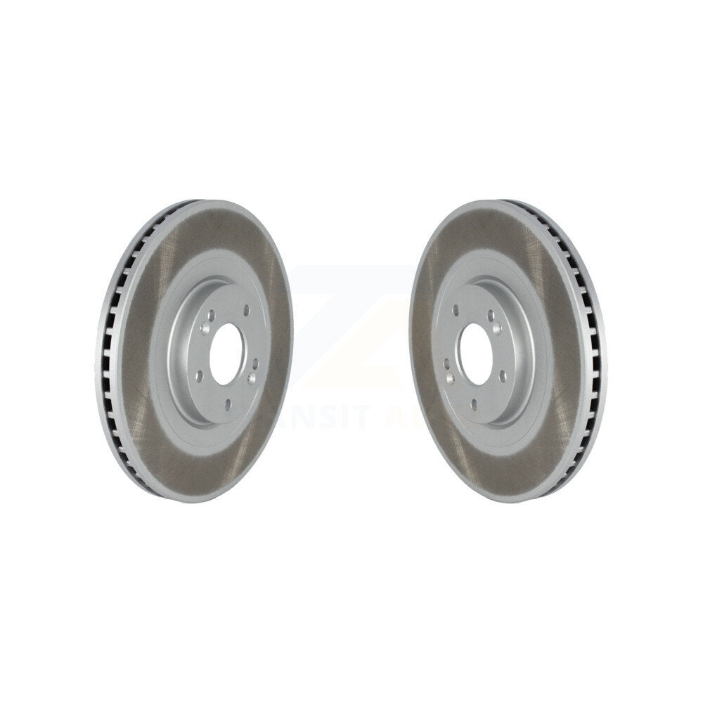 Coated Disc Brake Rotors Front Pair For 2020-2024 Hyundai Palisade Kia Telluride