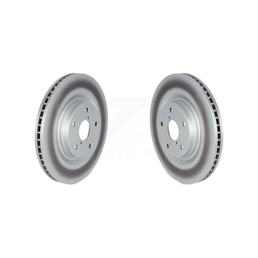 Coated Brake Rotors Front Pair For Subaru Forester Outback Crosstrek WRX Legacy