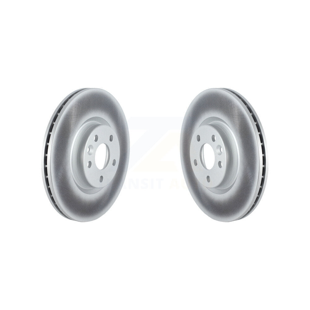 Coated Disc Brake Rotors Front Pair For Volvo XC60