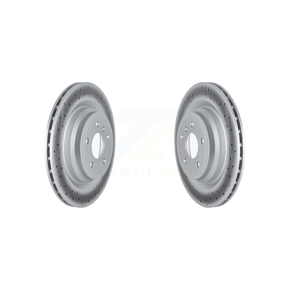 Coat Brake Rotor Rear Pair For Mercedes-Benz ML350 GLE400 GLE350 GLE43 AMG ML400