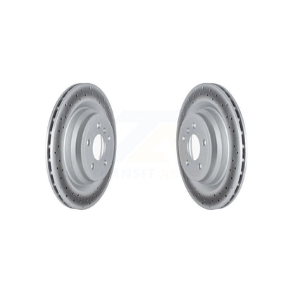 Coat Brake Rotor Rear Pair For Mercedes-Benz ML350 GLE400 GLE350 GLE43 AMG ML400