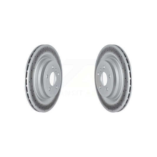 Coat Brake Rotor Rear Pair For Mercedes-Benz ML350 GLE400 GLE350 GLE43 AMG ML400