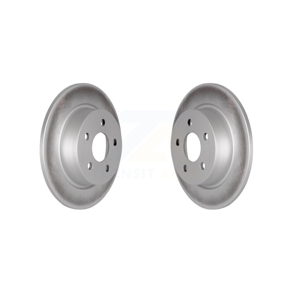 Coated Disc Brake Rotors Rear Pair For Ford Transit Connect