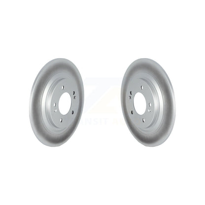 Coated Brake Rotors Rear Pair For Hyundai Kona Electric Kia Soul EV Niro Cadenza