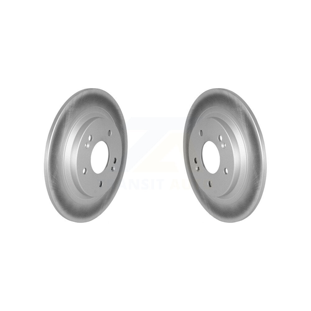 Coated Disc Brake Rotors Rear Pair For Hyundai Kona Kia Seltos