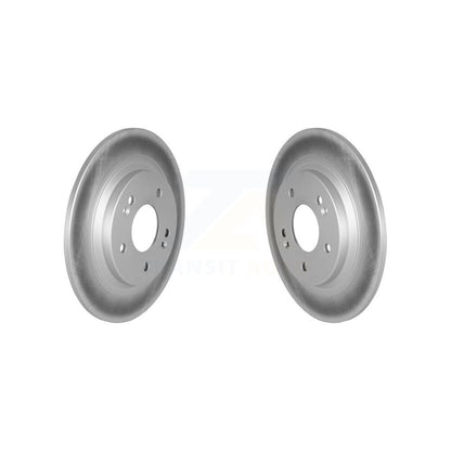 Coated Disc Brake Rotors Rear Pair For Hyundai Kona Kia Seltos