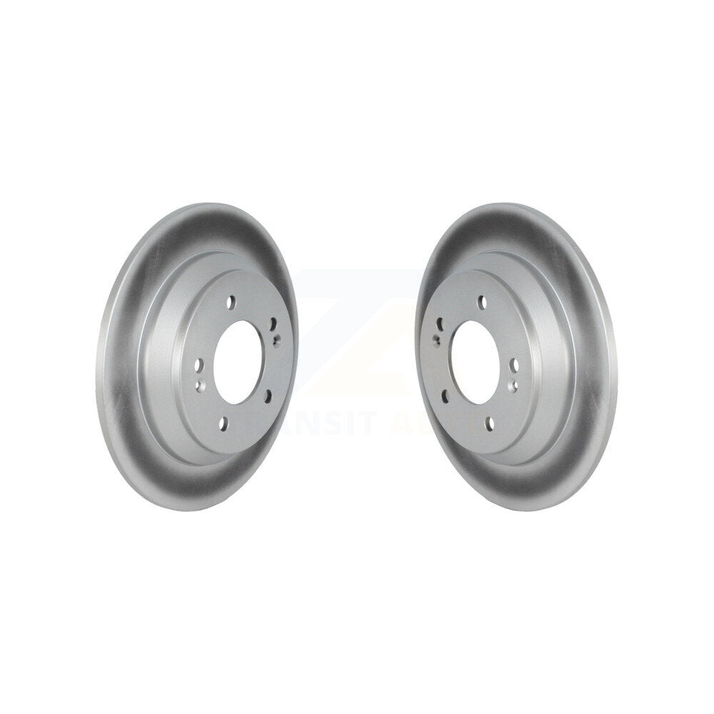 Coated Disc Brake Rotors Rear Pair For Hyundai Kona Kia Seltos Soul