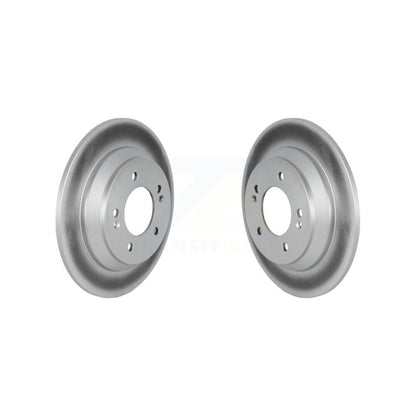 Coated Disc Brake Rotors Rear Pair For Hyundai Kona Kia Seltos Soul