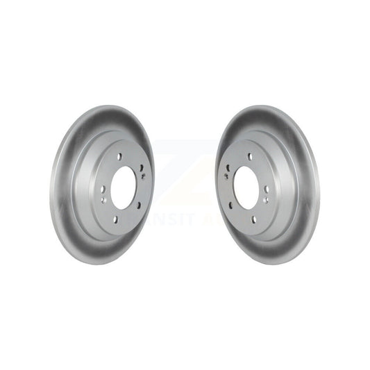 Coated Disc Brake Rotors Rear Pair For Hyundai Kona Kia Seltos Soul