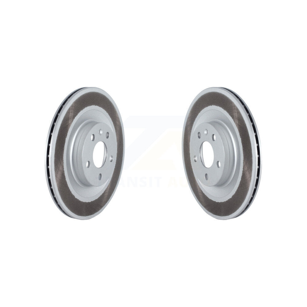 Coated Brake Rotors Rear Pair For Volvo XC60 XC90 S60 V60 Cross Country V90 S90