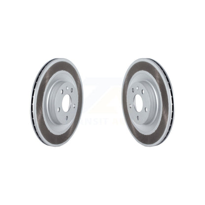 Coated Brake Rotors Rear Pair For Volvo XC60 XC90 S60 V60 Cross Country V90 S90