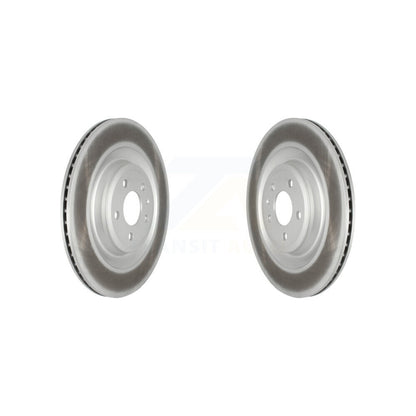 Coated Disc Brake Rotors Rear Pair For Audi A8 Quattro S6 S7 S8