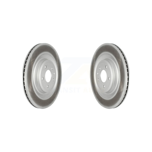 Coated Disc Brake Rotors Rear Pair For Audi A8 Quattro S6 S7 S8