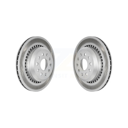 Coated Disc Brake Rotors Rear Pair For Jeep Wrangler Gladiator