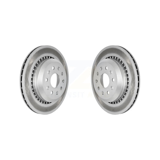 Coated Disc Brake Rotors Rear Pair For Jeep Wrangler Gladiator