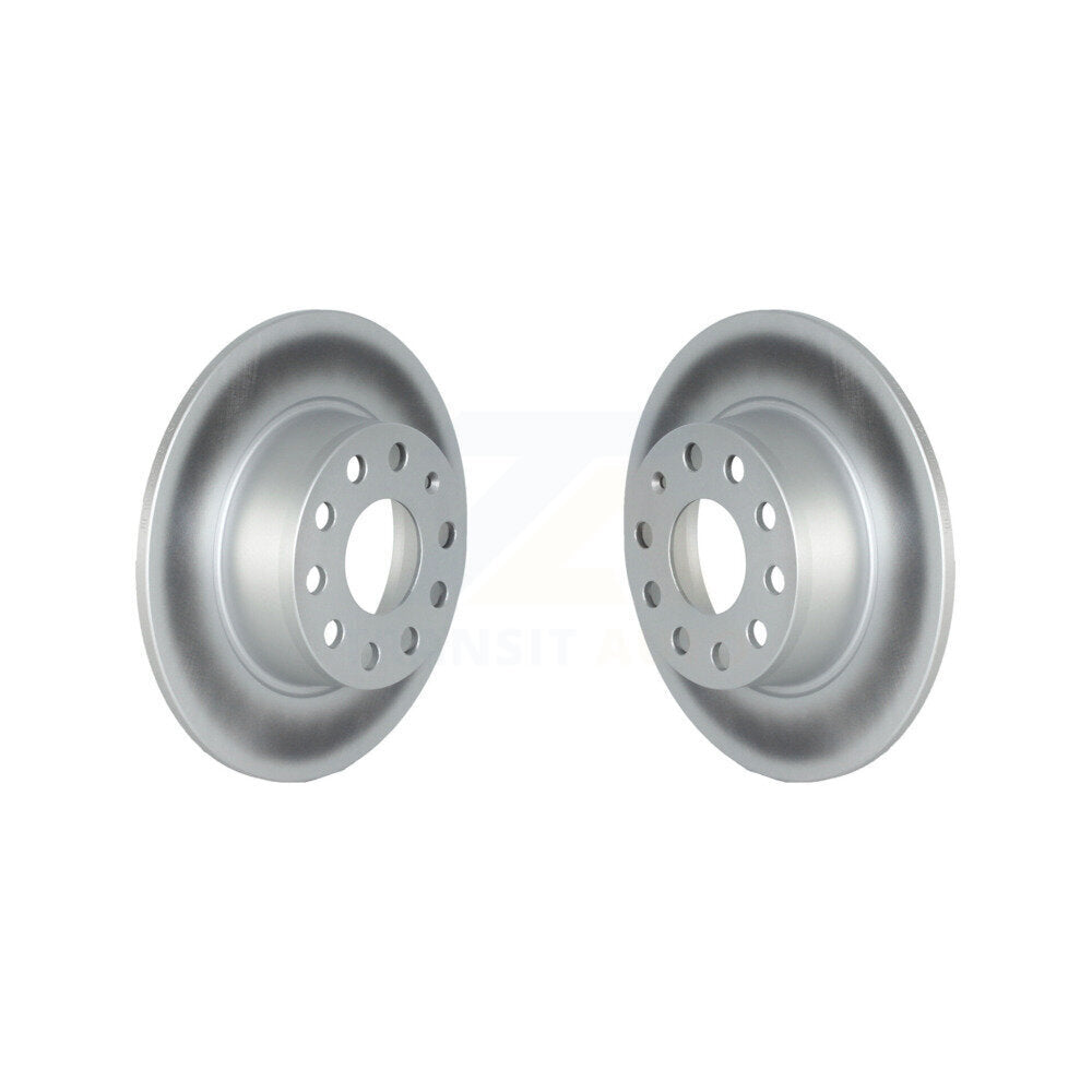 Coated Disc Brake Rotors Rear Pair For Volkswagen Jetta Taos