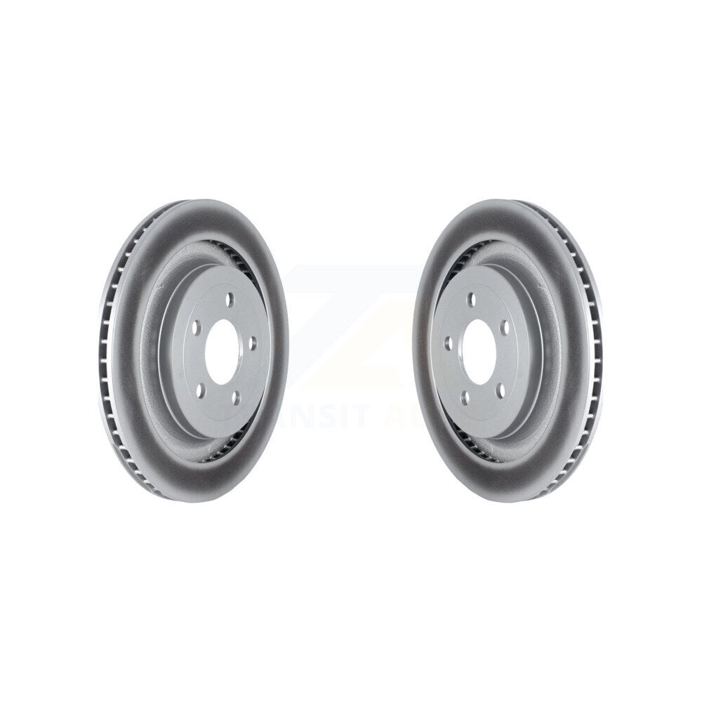 Coated Disc Brake Rotors Rear Pair For Ford Mustang