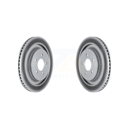 Coated Disc Brake Rotors Rear Pair For Ford Mustang
