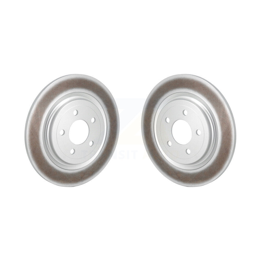 Coated Disc Brake Rotors Rear Pair For Ford Explorer Mustang