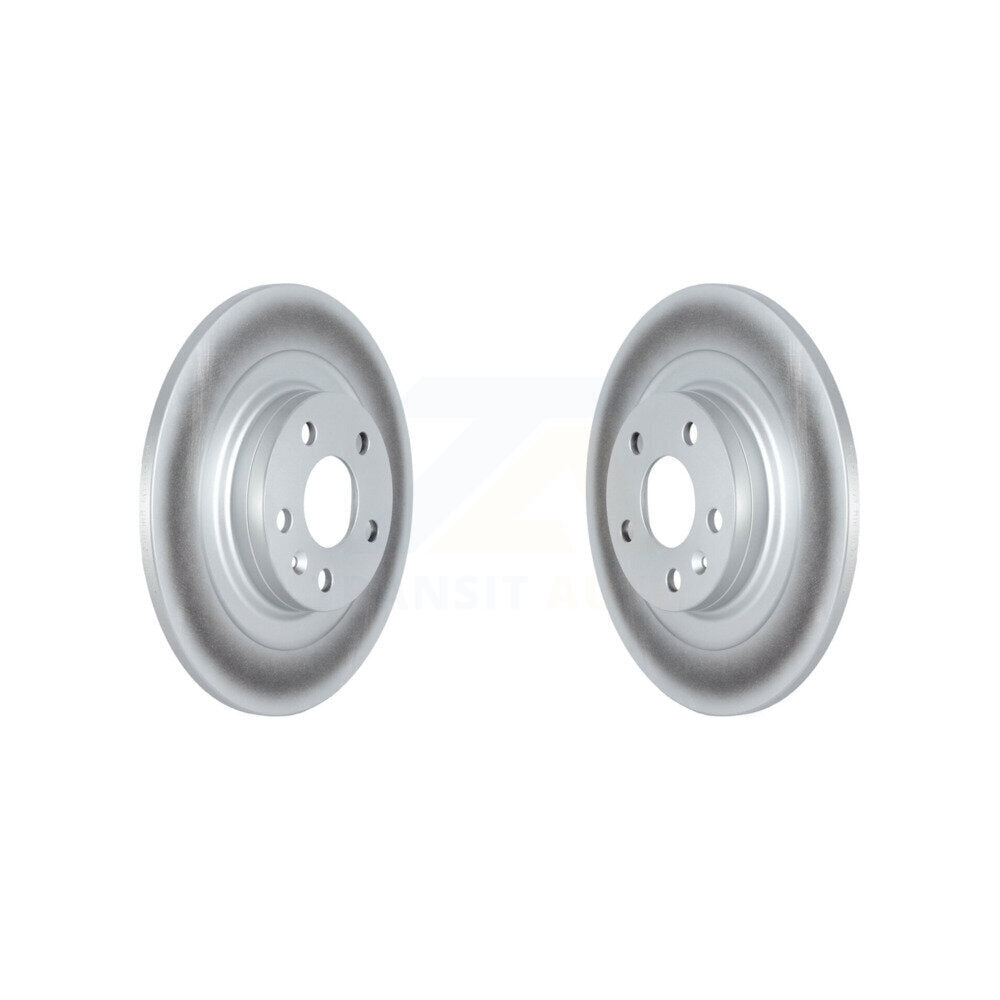Coated Disc Brake Rotors Rear Pair For Volvo XC60 S60 V60 Cross Country S90 V90