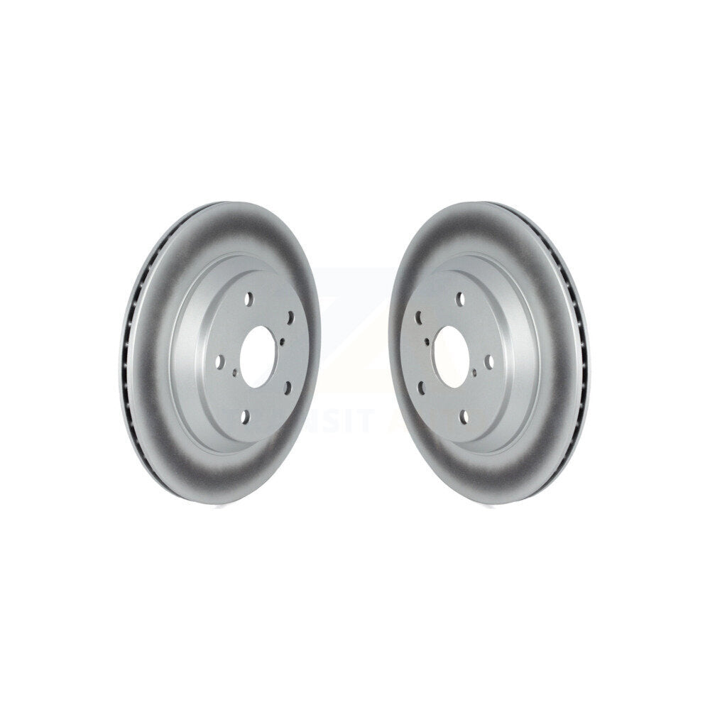 Coated Disc Brake Rotors Rear Pair For Subaru Forester Crosstrek