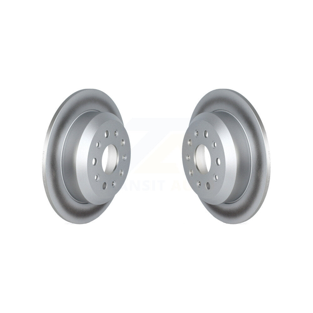 Coated Disc Brake Rotors Rear Pair For Jeep Wrangler