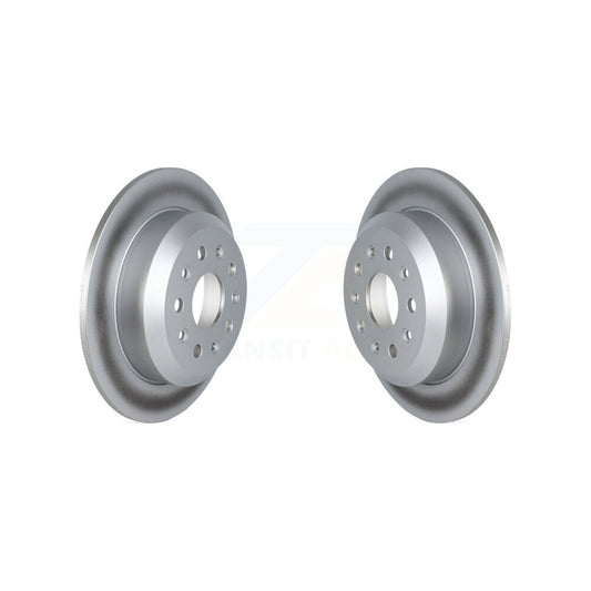 Coated Disc Brake Rotors Rear Pair For Jeep Wrangler