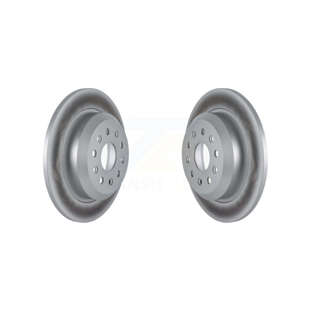 Coated Disc Brake Rotors Rear Pair For Jeep Wrangler