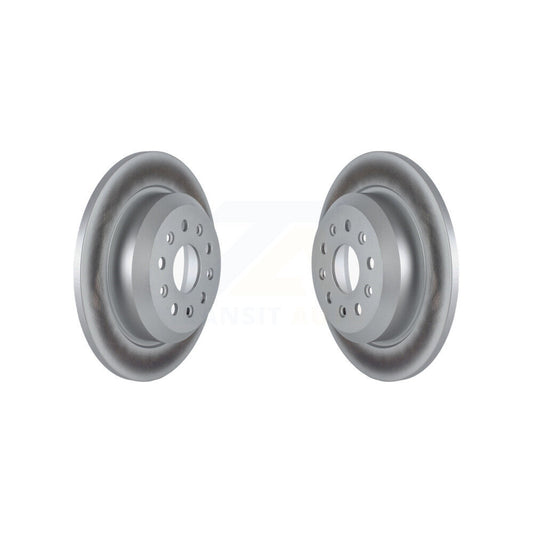 Coated Disc Brake Rotors Rear Pair For Jeep Wrangler