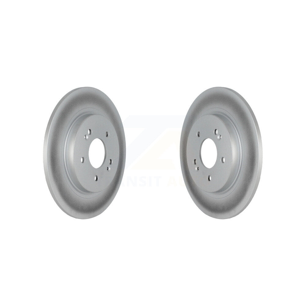 Coated Disc Brake Rotors Rear Pair For Hyundai Palisade Santa Fe Kia Telluride