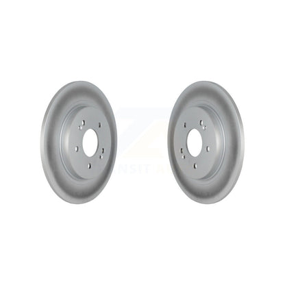 Coated Disc Brake Rotors Rear Pair For Hyundai Palisade Santa Fe Kia Telluride