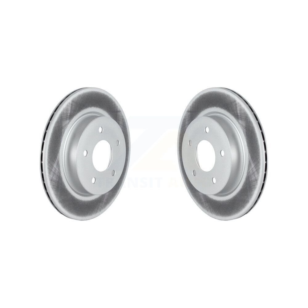 Coated Disc Brake Rotors Rear Pair For Nissan Rogue Qashqai Sport LEAF