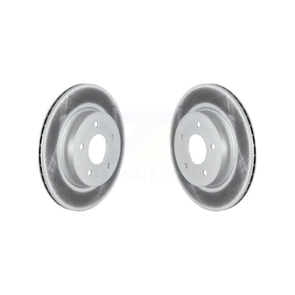Coated Disc Brake Rotors Rear Pair For Nissan Rogue Qashqai Sport LEAF