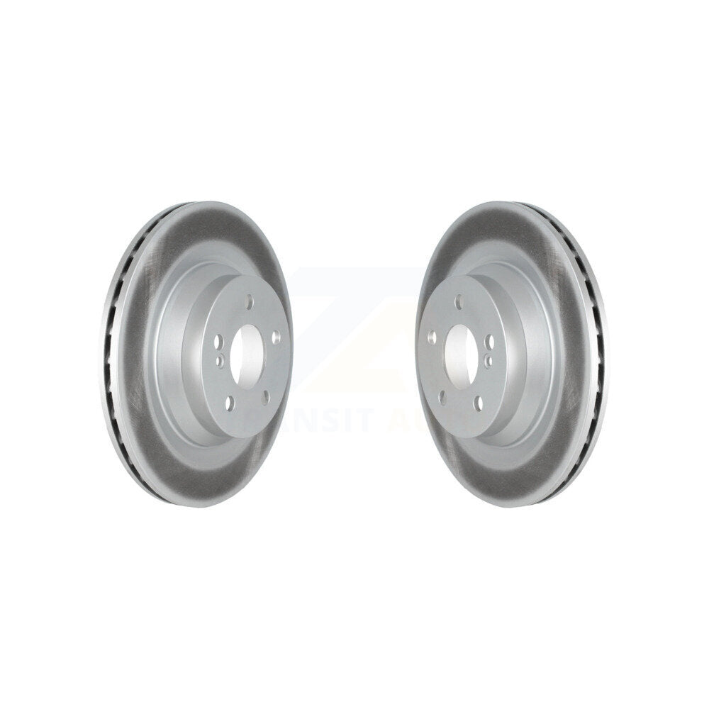 Coated Disc Brake Rotors Rear Pair For Mercedes-Benz E550 CLS550