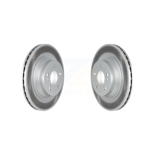 Coated Disc Brake Rotors Rear Pair For Mercedes-Benz E550 CLS550