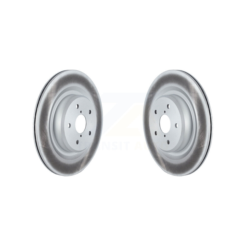 Coated Disc Brake Rotors Rear Pair For 2019-2024 Subaru Ascent