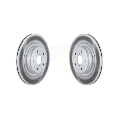 Coated Disc Brake Rotors Rear Pair For 2019-2024 Subaru Ascent