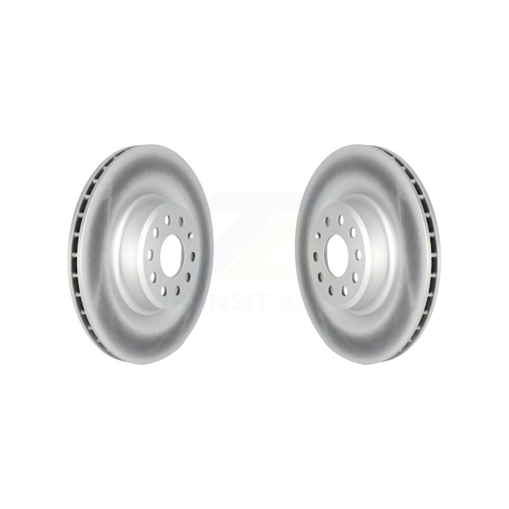 Coated Disc Brake Rotors Rear Pair For Tesla S X