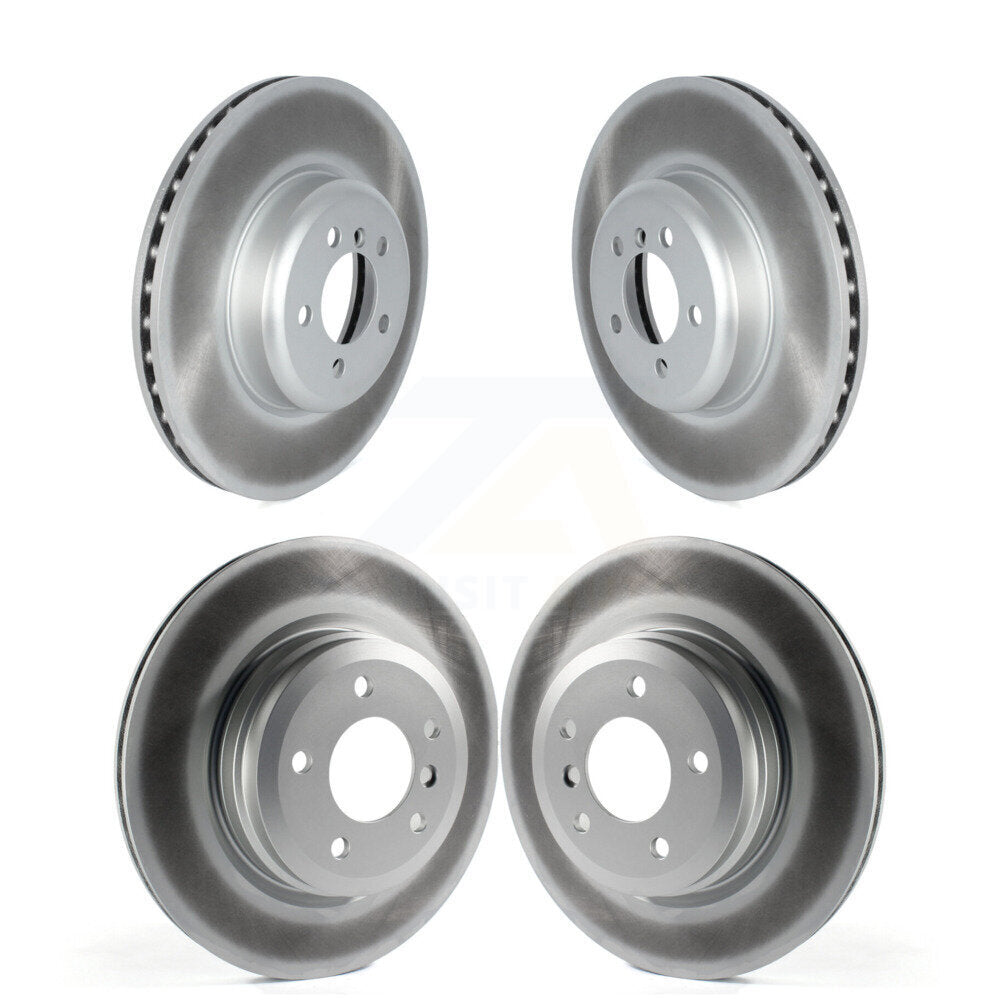 Coated Disc Brake Rotors Front Rear Kit For 2012 BMW 335i Convertible/Coupe