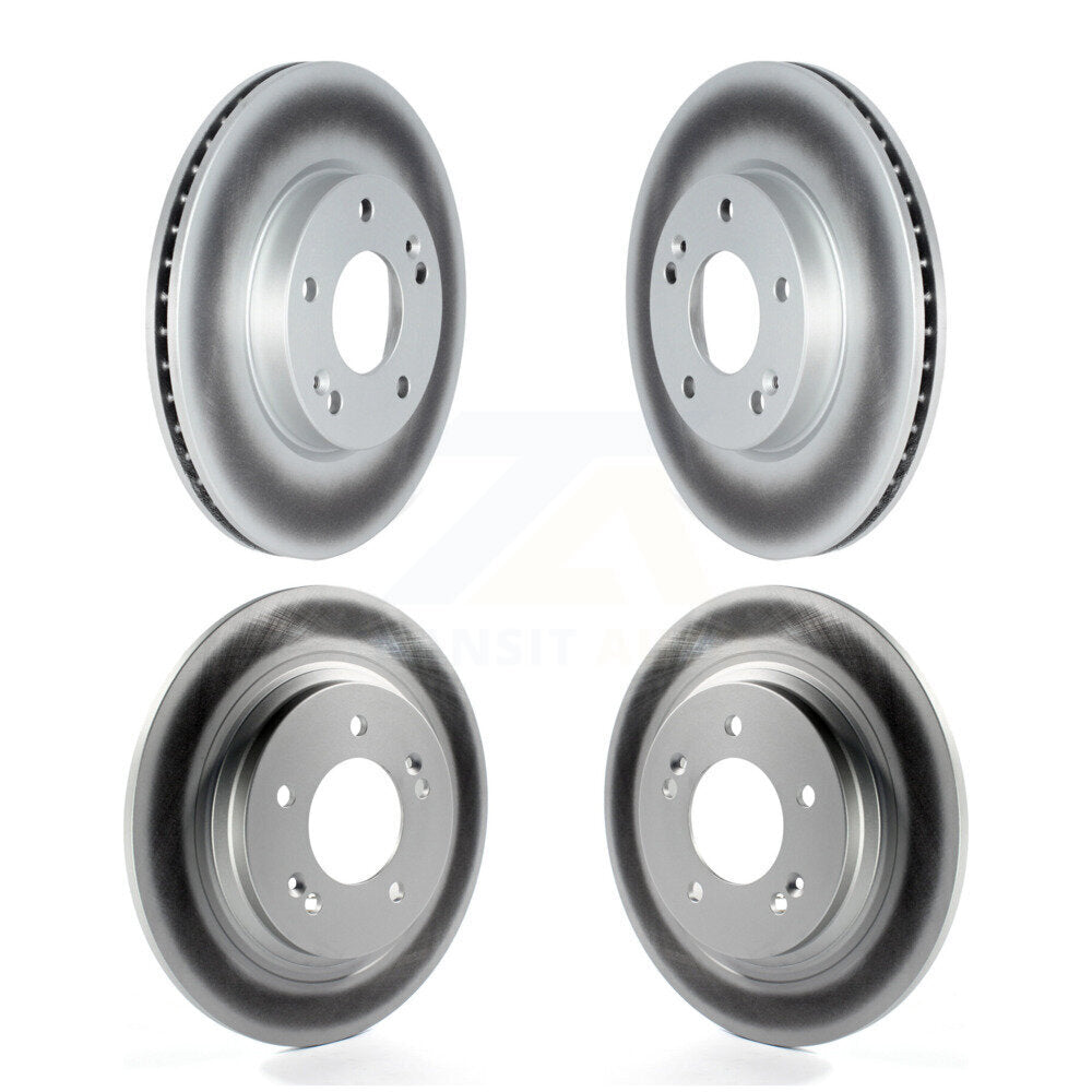 Coated Disc Brake Rotors Front Rear Kit For Hyundai Ioniq Kia Niro