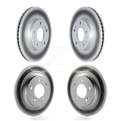 Coated Disc Brake Rotors Front Rear Kit For Hyundai Ioniq Kia Niro