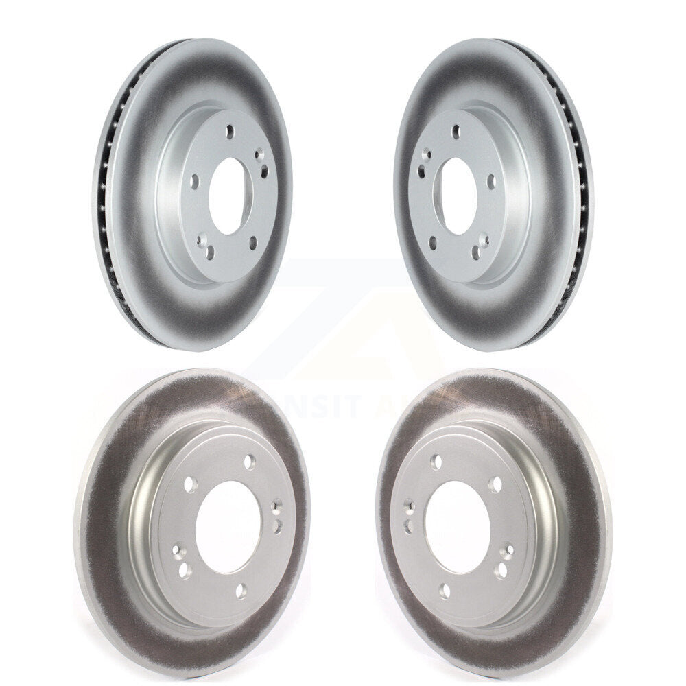 Coated Disc Brake Rotors Front Rear Kit For Hyundai Ioniq Kia Niro