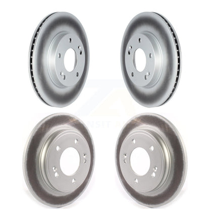 Coated Disc Brake Rotors Front Rear Kit For Hyundai Ioniq Kia Niro