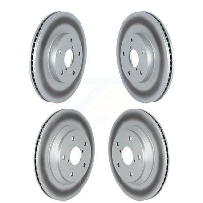 Coated Disc Brake Rotors Front Rear Kit For Subaru Forester