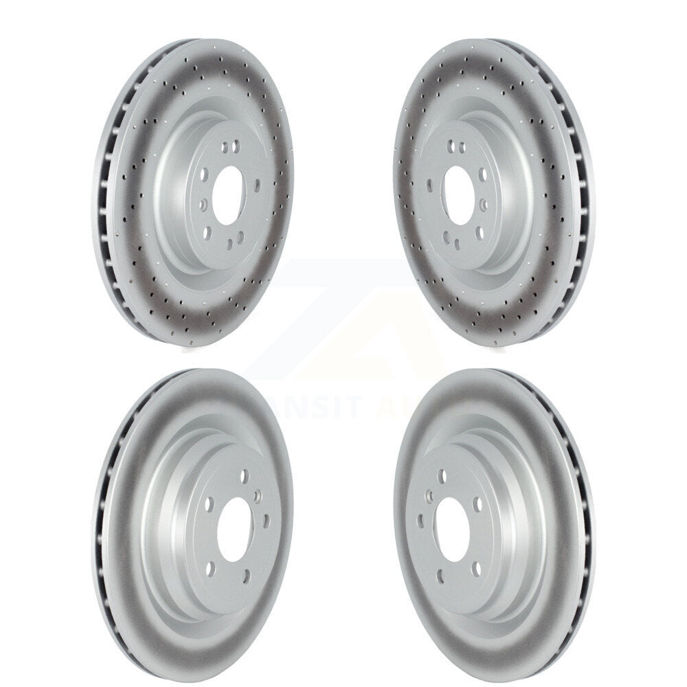Coat Brake Rotors Front Rear Kit For 16-18 Mercedes-Benz GLE400 With AMG Package